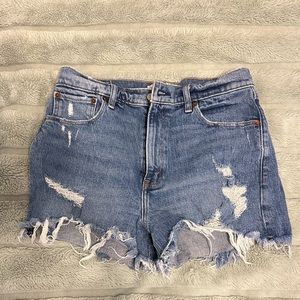 High rise mom shorts